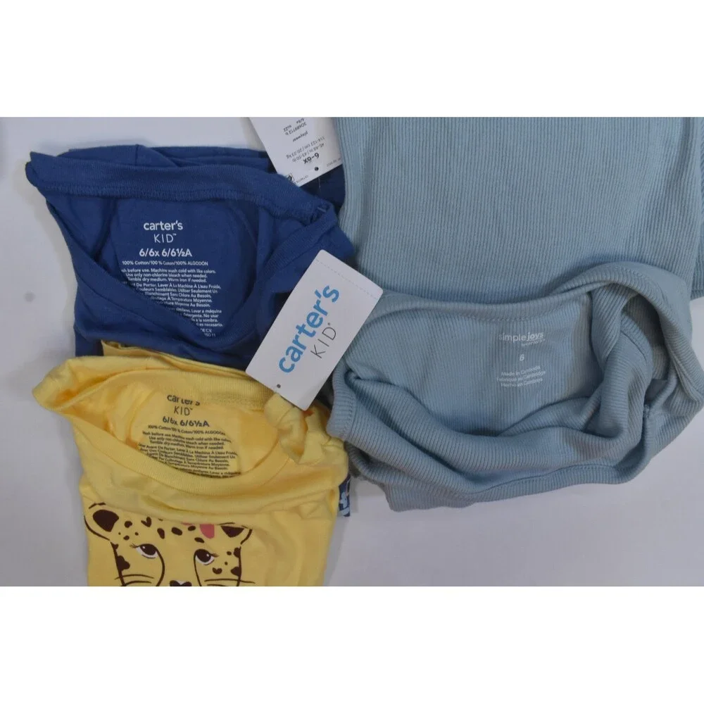 Carters Bulk Lot Of 7 Girls Size Small 6/7 Mixed Season Tops Bottoms Dresses